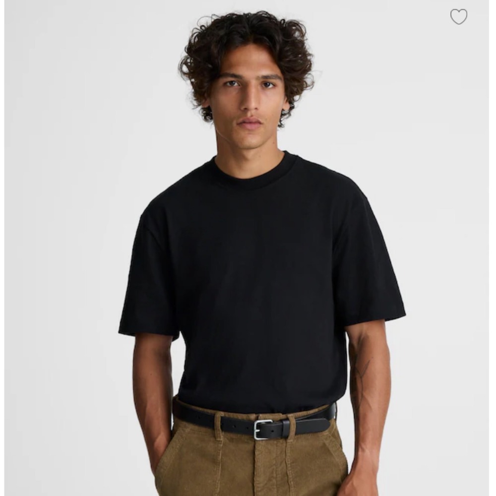 Madewell Relaxed Tee t-shirt true black men's XS NWT capsule wardrobe basic